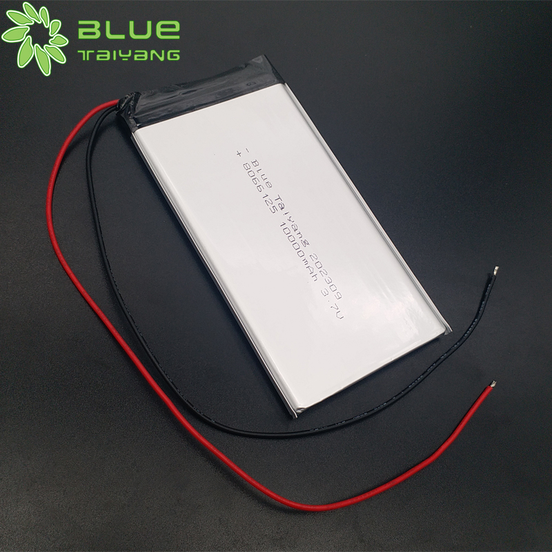8066125 Rechargeable Lithium Poly Batterie 3.7v 10000mah Battery Charger