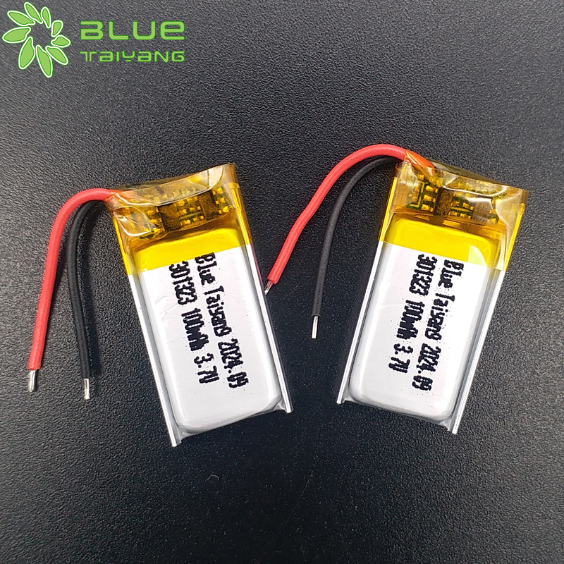 Pouch Cell 301323 3.7v 100mah Lipo 1s Polymer Rechargeable Battery