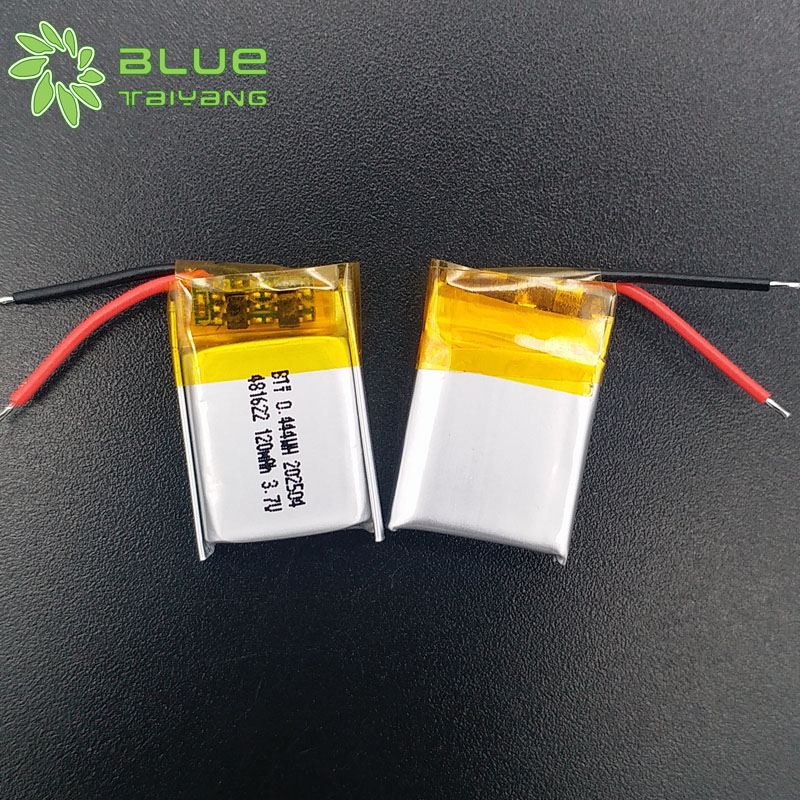481622 Polymer Lithium Ion Battery 120mah 3.7v Rechargeable Li Polymer Battery