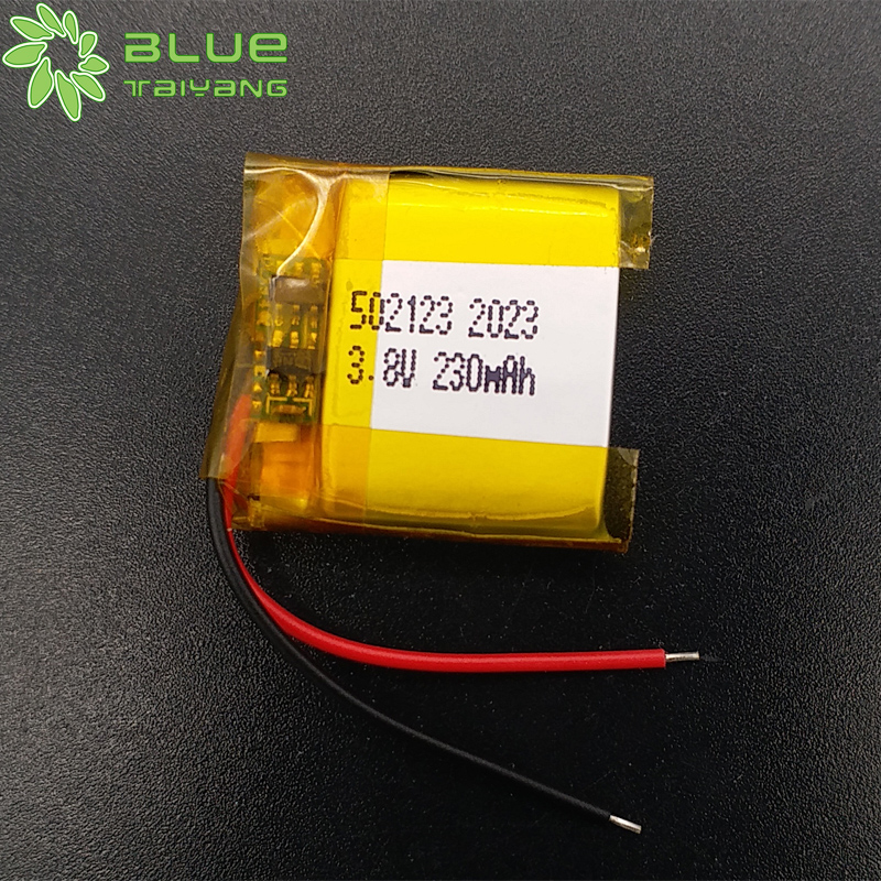 Rechargeable Lithium Ion Polymer 502123 3.8v 230mah Custom Lipo Battery