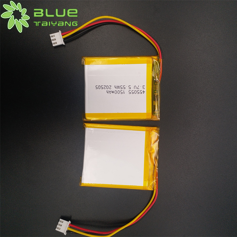 Lithuim Polymer Battery Rechargeable Custom 455055 3.7v 1500mah Li Ion Battery Cell
