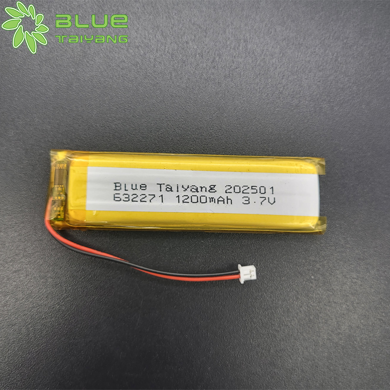 632271 Lipo Battery with Connector 1200mah 3.7v Mini Rechargeable Fan