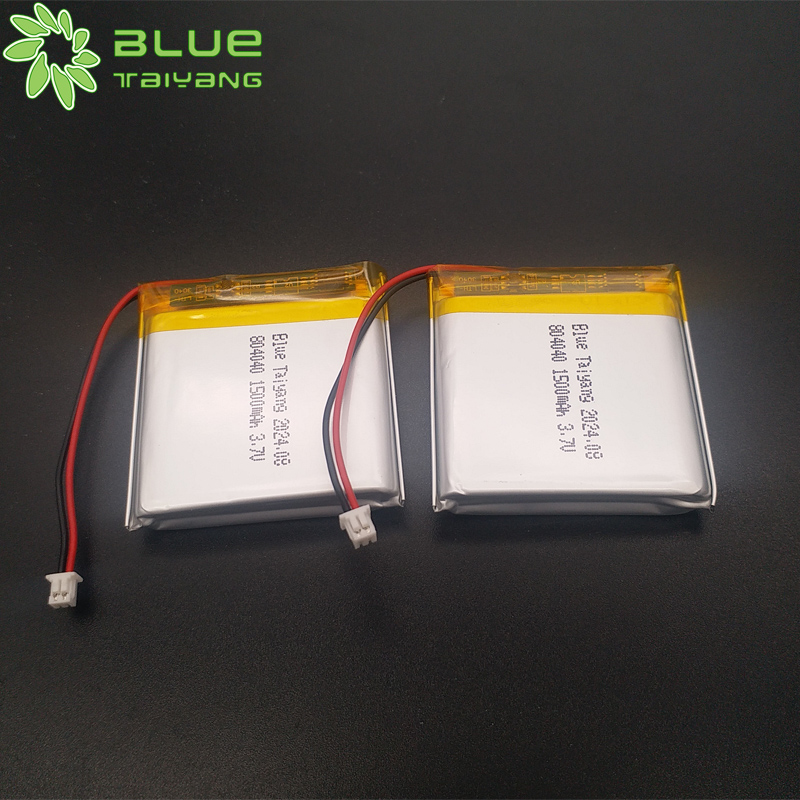Custom 804040 3.7v 1500mah Lithium Polymer Rechargeable Battery Used for solar radio
