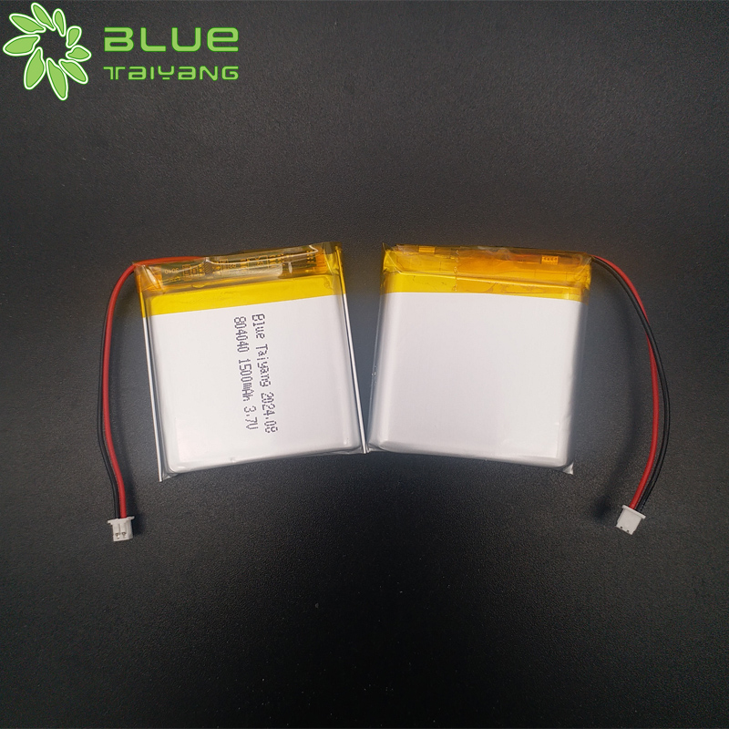 Custom 804040 3.7v 1500mah Lithium Polymer Rechargeable Battery Used for solar radio