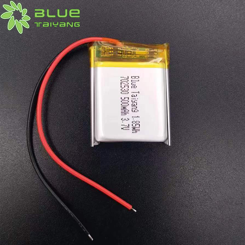 702530 Small Lithium Ion Battery 500mah 3.7v Single Cell Rechargeable Lipo Battery