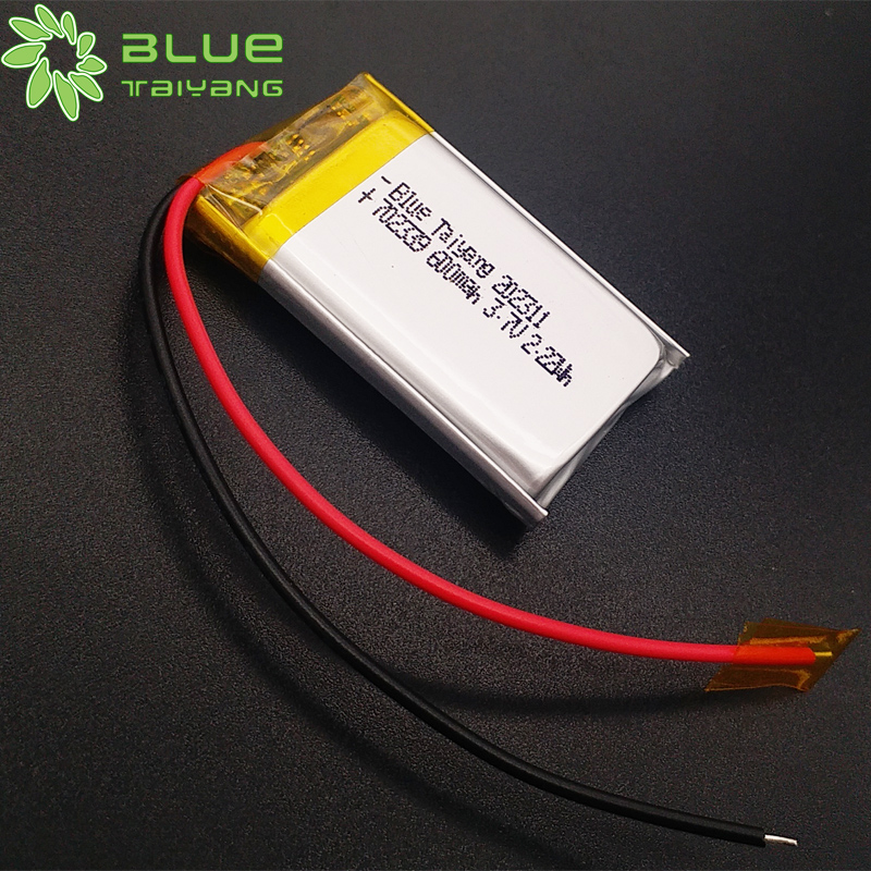 Rechargeable Li Polymer Battery Cell 702339 3.7v 600mah Mini Lampe Led Li on Battery