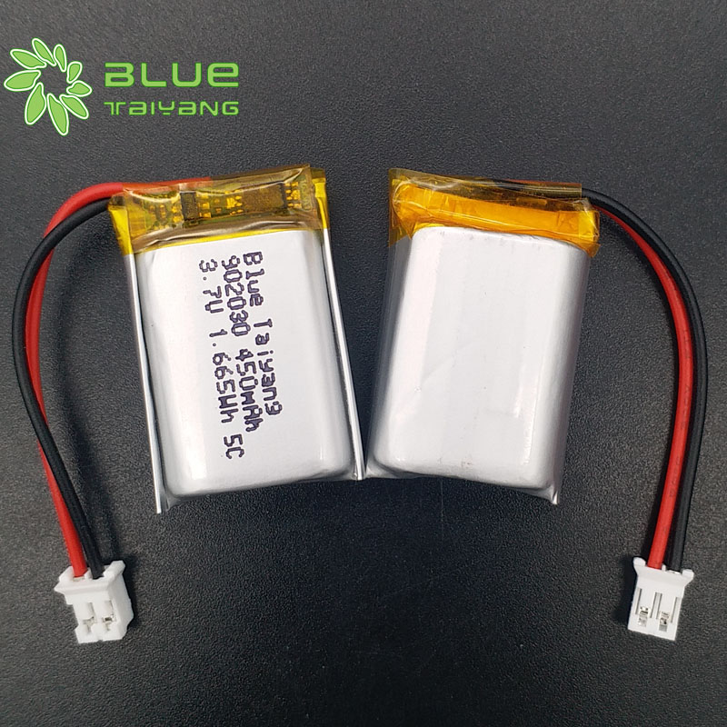 Lityum Polimer Pil 902030 3.7v 450mah Li Polymer Battery with Length and Breath