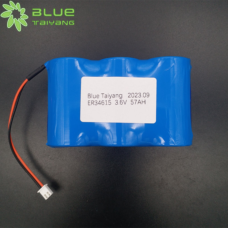 ER34615 3.6V 57000mAh li-socl2 batteries pack Professional Customization