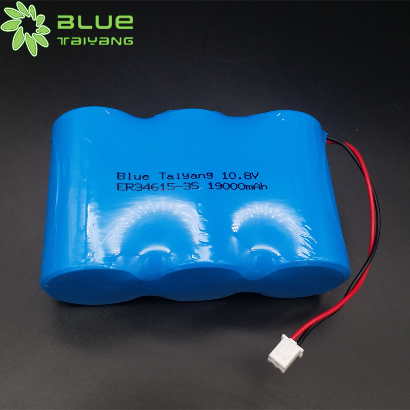 ER34615-3S 10.8V 19Ah li-socl2 batteries pack Professional Customization