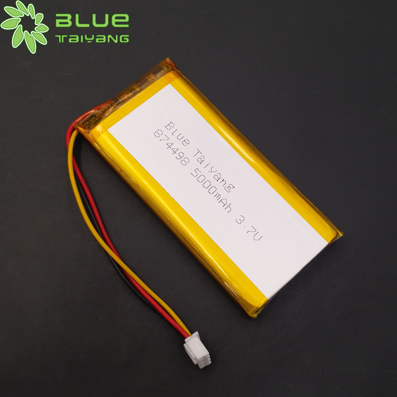 874498 Rechargeable Custom power banks 3.7v 5000mah lithium polymer battery