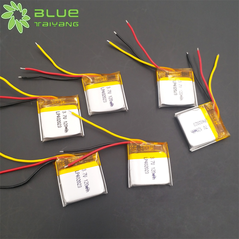 402023 Custom rechargeable polymer lithium ion battery 120mah 3.7v power bank  battery
