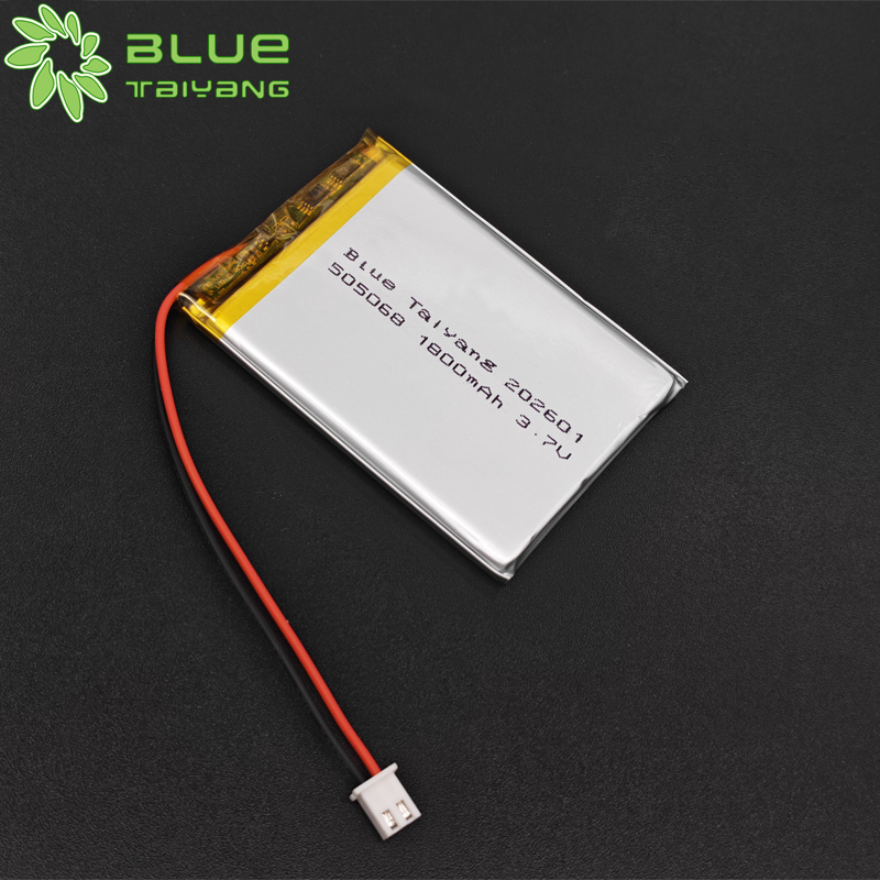 Lipo Battery 505068 3.7 v 1800mah 6.66 Wh Rechargeable 3.7v Pouch Cell 1800mah Lithium Polymer Battery