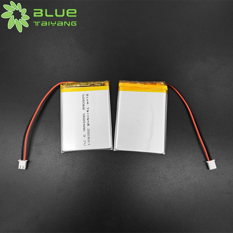 Lipo Battery 505068 3.7 v 1800mah 6.66 Wh Rechargeable 3.7v Pouch Cell 1800mah Lithium Polymer Battery