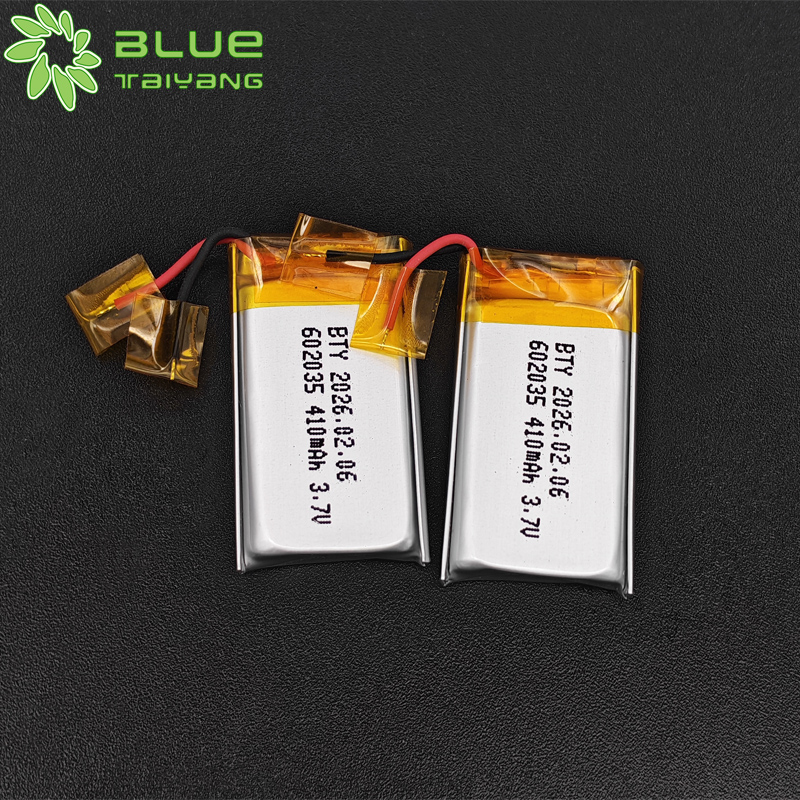 Custom Rechargeable Batteries Lithium 3.7v 410mah 602035 Lipo Battery