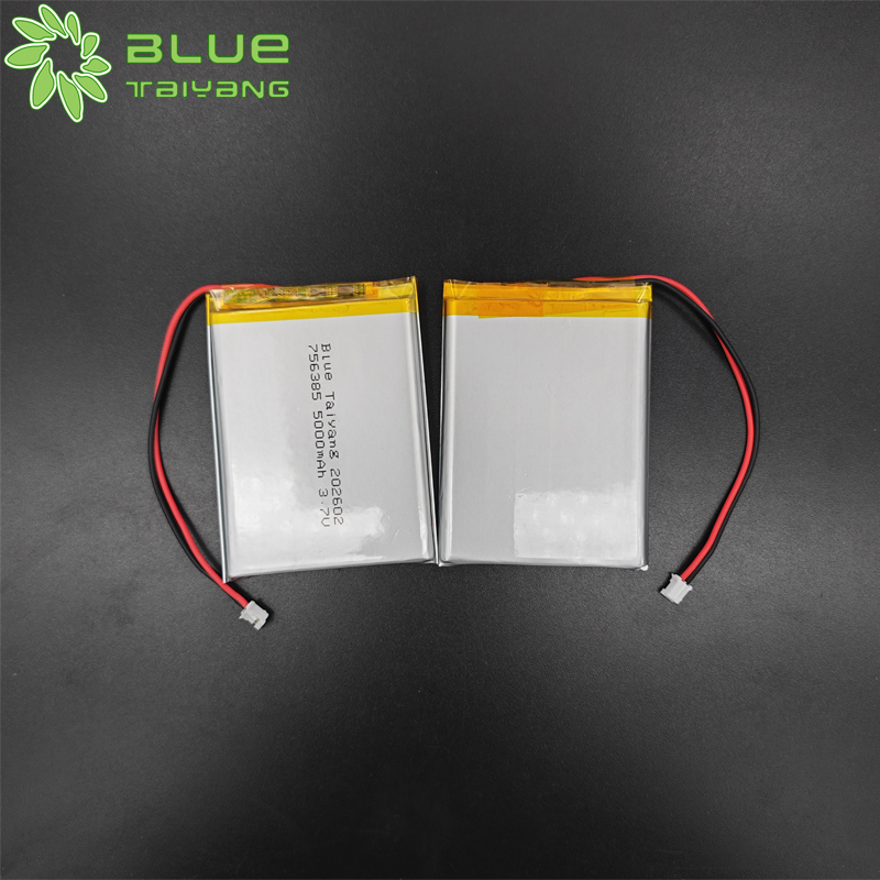 756385 Rechargeable Custom lithium polymer batterie 3.7v battery 5000mah power bank