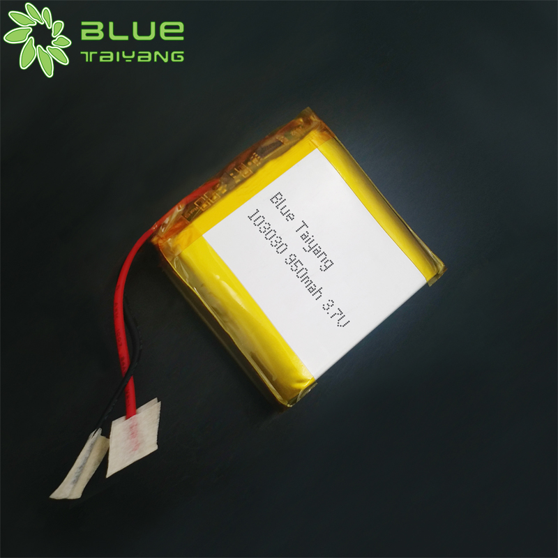 Small size Rechargeable 3.7v 950mah lipo battery 103030 950mah 3.7V lithium polymer Battery