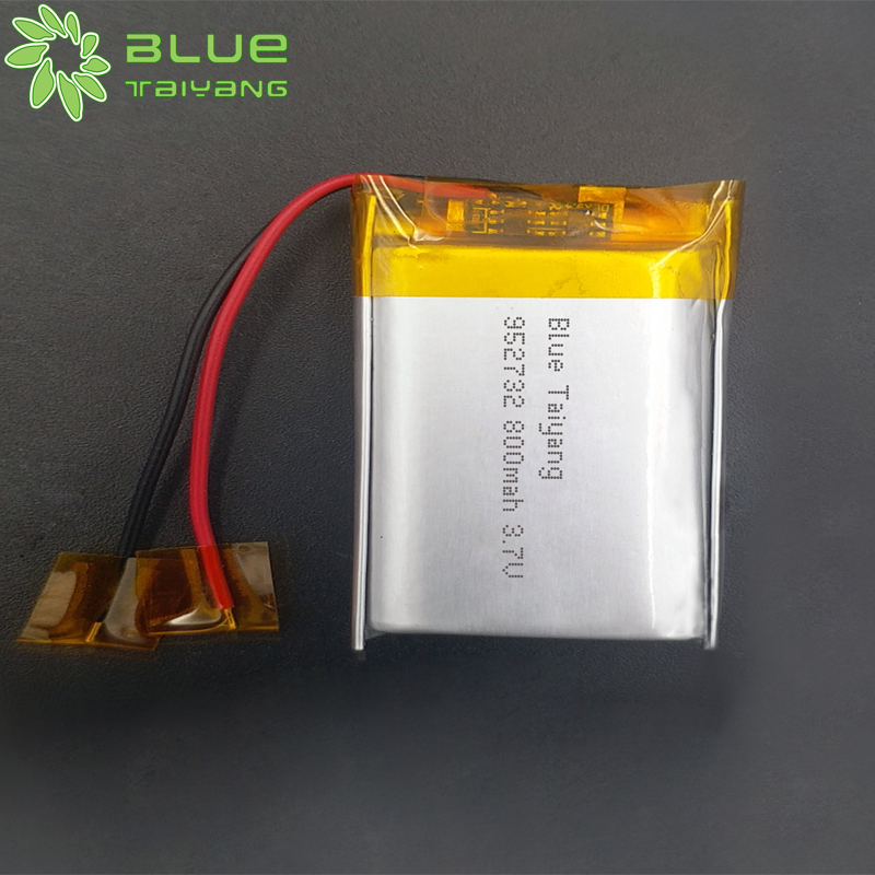 Custom 952732 3.7v 800mah rechargeable battery lithium ion battery 3.7 v 800mah lipo battery