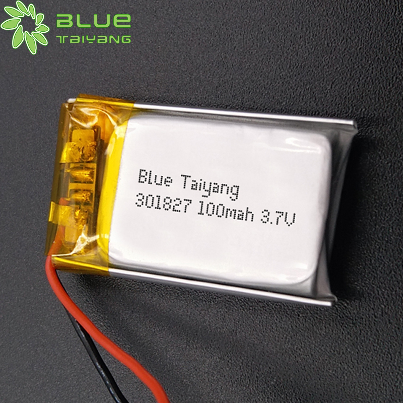 Factory Supplier rechargeable battery 3.7v 100mah lithium ion cell 100mah lipo battery