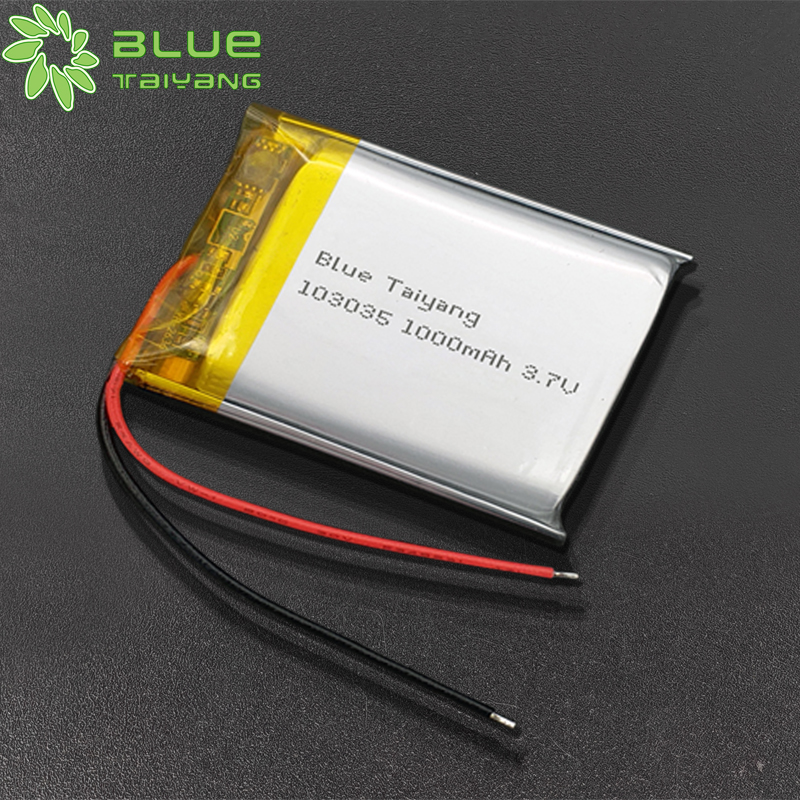 rechargeable lithium batteries polymer battery 103035 3.7v 1000mah lipo battery