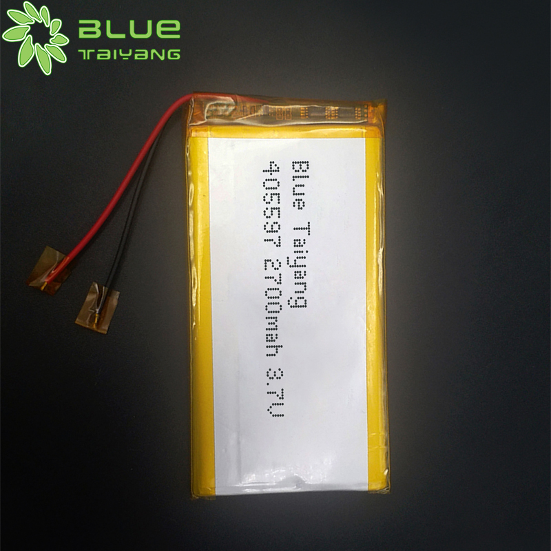 405597 lithium polymer battery 3.7v 2700mah li ion polymer battery rechargeable 3.7v 2700mah