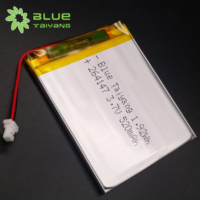 264147 3.7v 520mah health monitoring instrument Ultra thin rechargeable polymer lithium battery