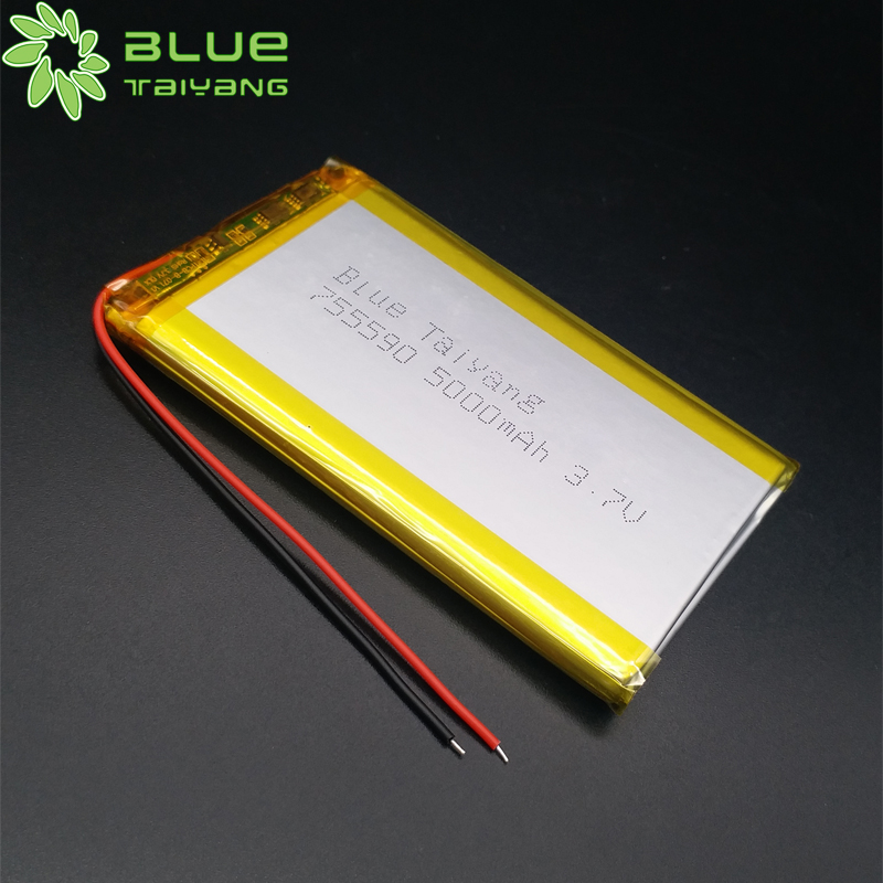 Hot Sale 755590 Mobile Lithium Ion Cell Li Ion Battery 3.7v 5000mah Lithium Polymer Battery