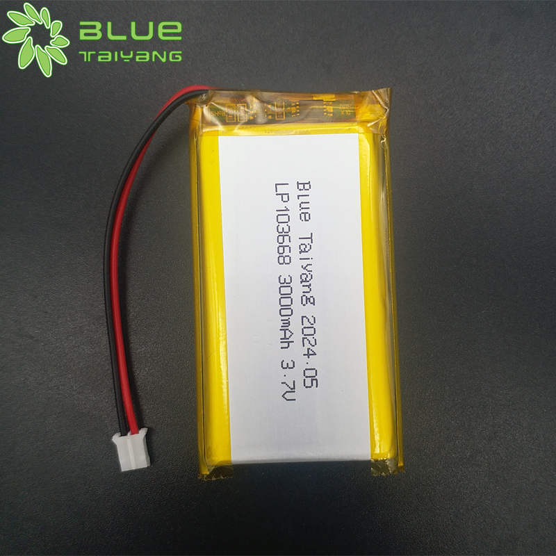 rechargeable battery 3.7v 3000mah 103668 lithium polymer battery