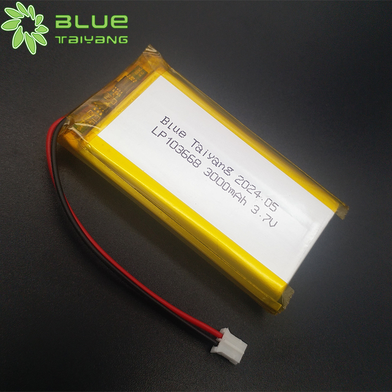 rechargeable battery 3.7v 3000mah 103668 lithium polymer battery