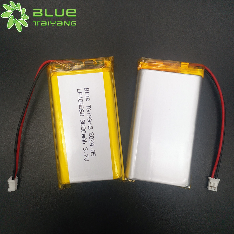 rechargeable battery 3.7v 3000mah 103668 lithium polymer battery