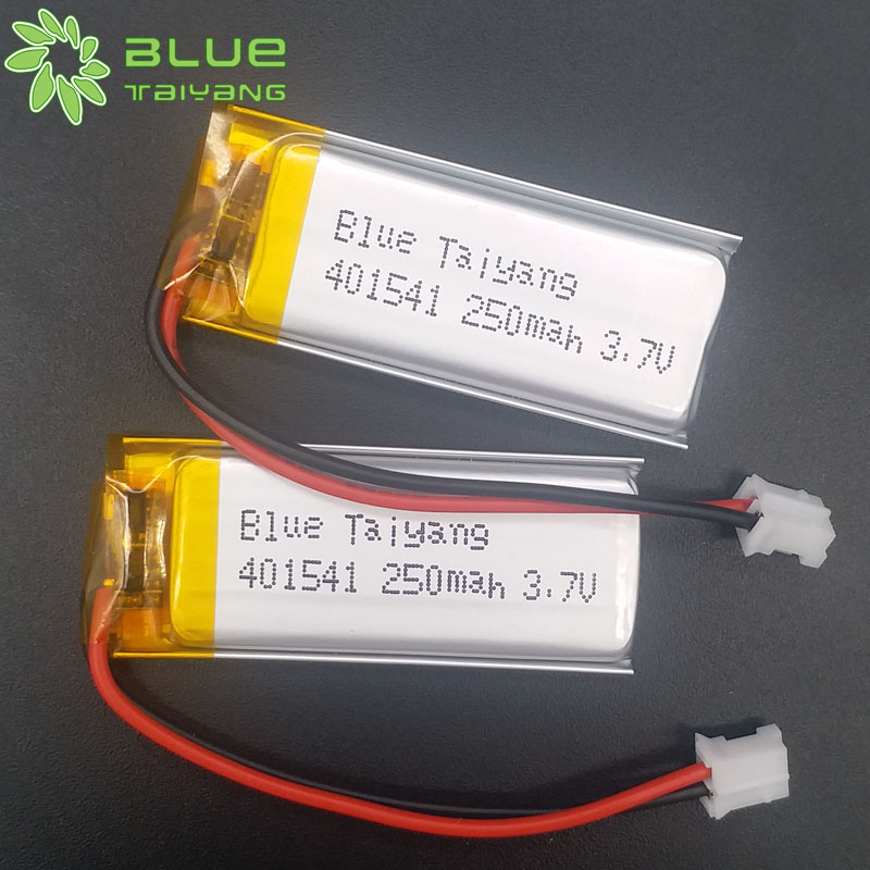 rechargeable lipo 401541 3.7v 250mah batterie 3.7v 250mah li polymer battery