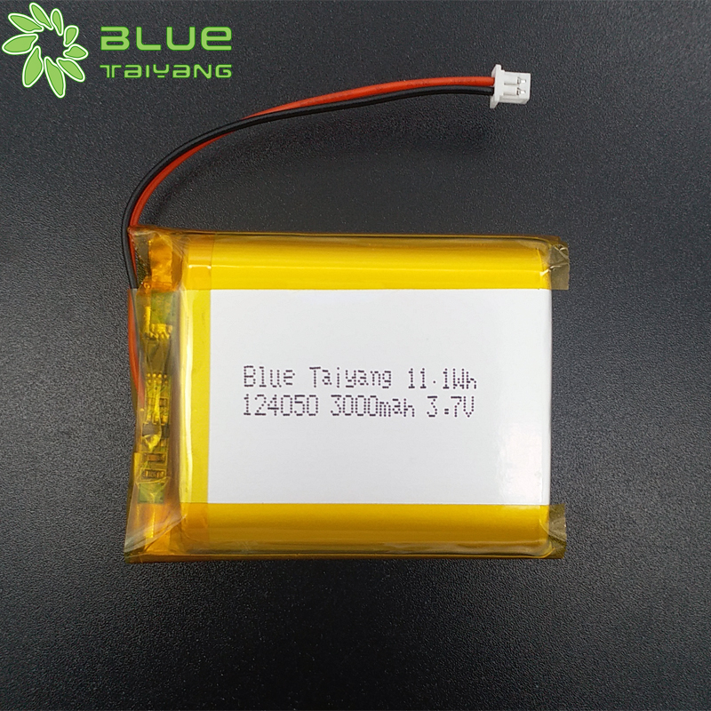 124050 custom lipo battery 3000mah lithium battery 3.7v 3000mah 11.1wh power bank
