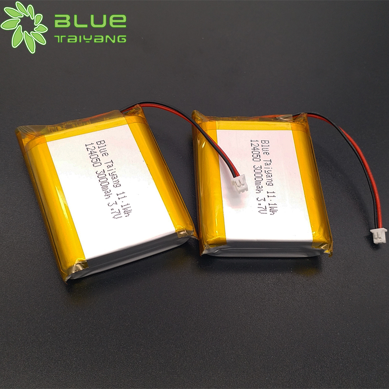 124050 custom lipo battery 3000mah lithium battery 3.7v 3000mah 11.1wh power bank