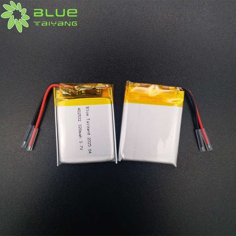 402532 custom small battery rechargeable lipo battery 320 mah 3.7v