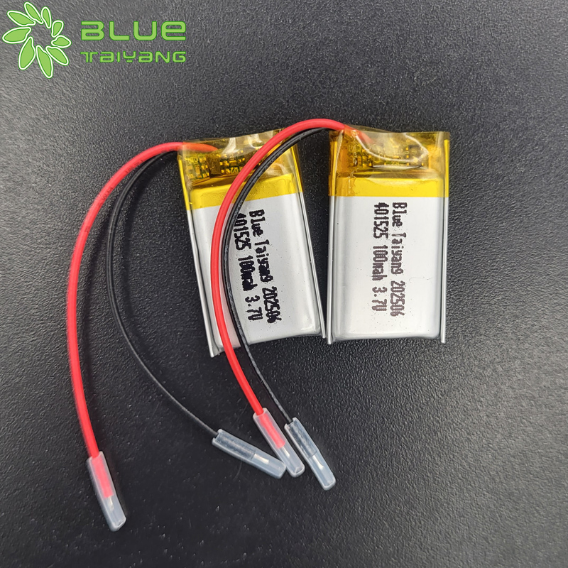 Deep Cycle Rechargeable Li Polimer 3 7v 100mah Small Lipo Battery 401525 3.7V 100mAh Lithium Polymer Battery
