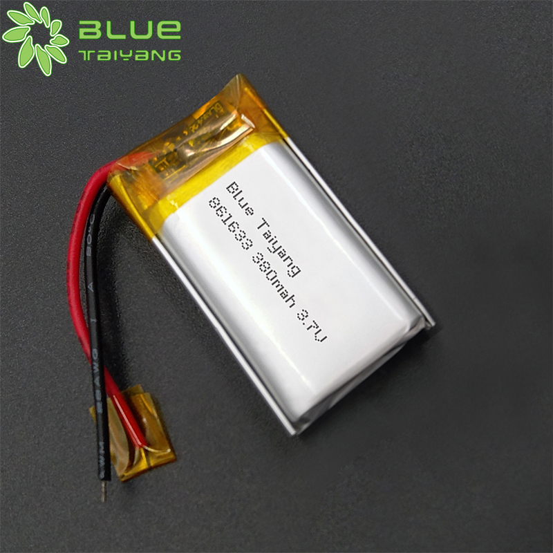 861633 Wholesale rechargeable li ion battery 370mah lithium battery 3.7v 380mah Lipo Battery