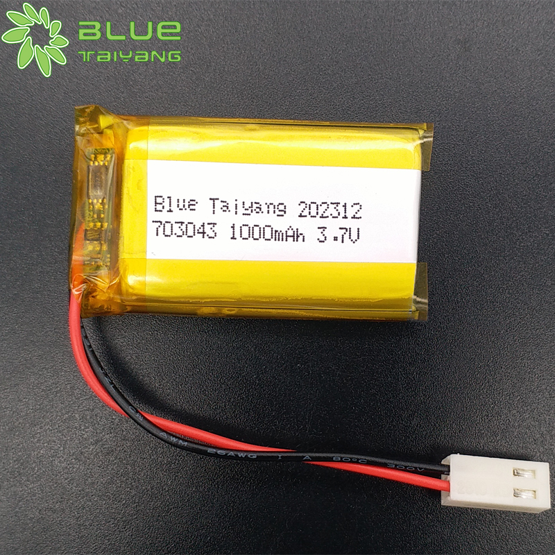 Best Price 1000 Mah Lipo Battery 1s 1000 Mah 3.7 v Rechargeable Polymer Lithium Battery 703043 for Pouch Lithium Ion Batteries