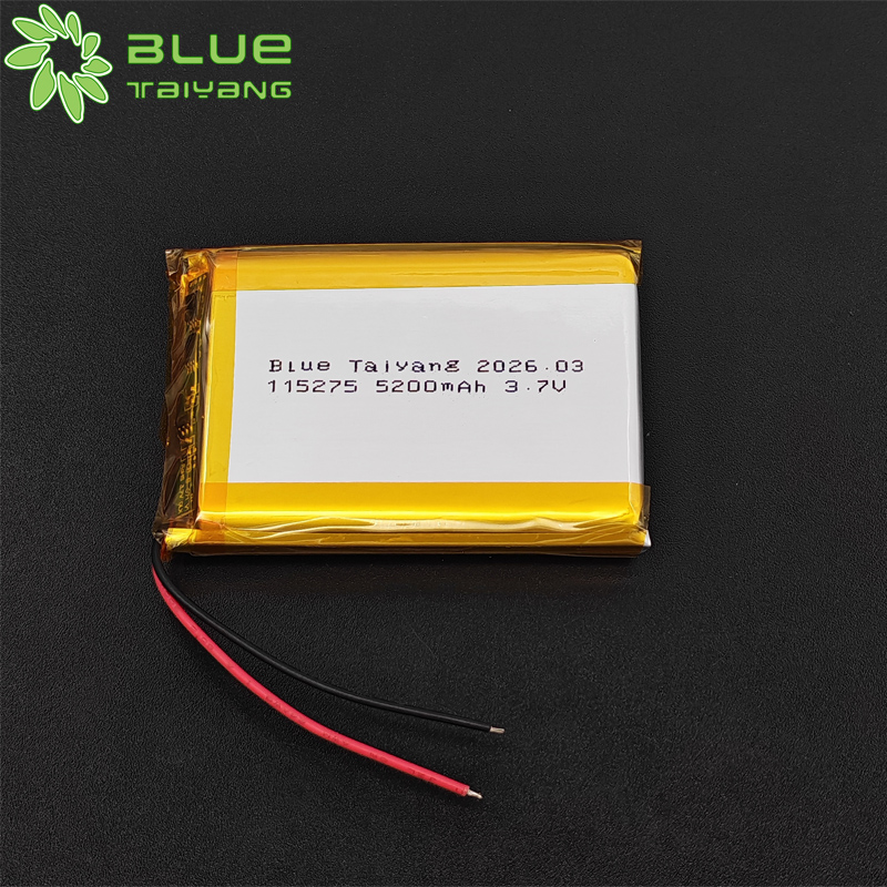 115275 rechargeable battery Lipo Battery 3.7V 5200mah Lithium Polymer Battery
