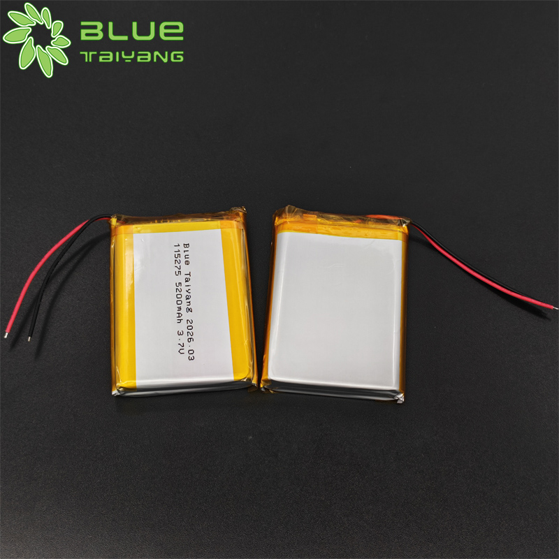 115275 rechargeable battery Lipo Battery 3.7V 5200mah Lithium Polymer Battery