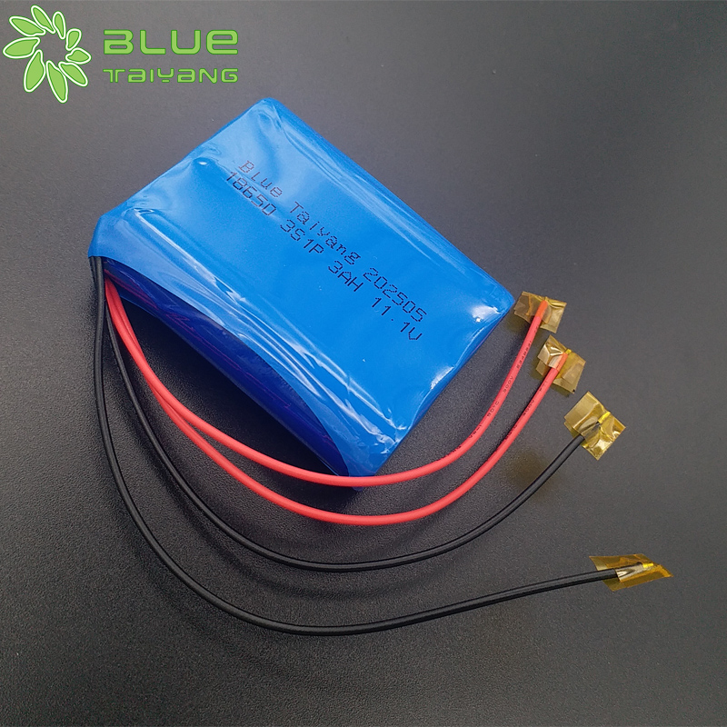 3-18650 3S1p 12v 3000mah Rail transit ternary lithium battery pack