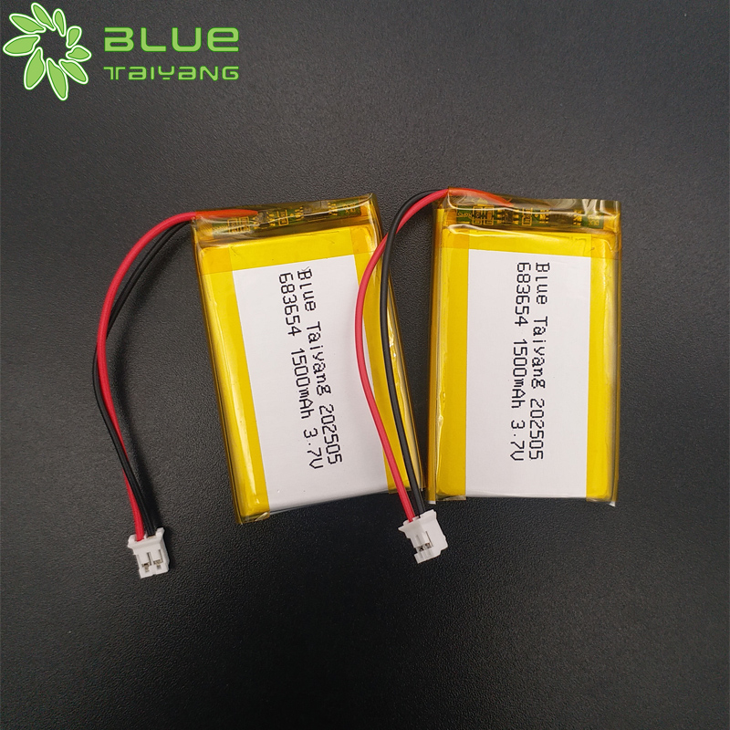 683654 rechargeable li-ion polymer battery 1500mah 3.7v lithium ion battery