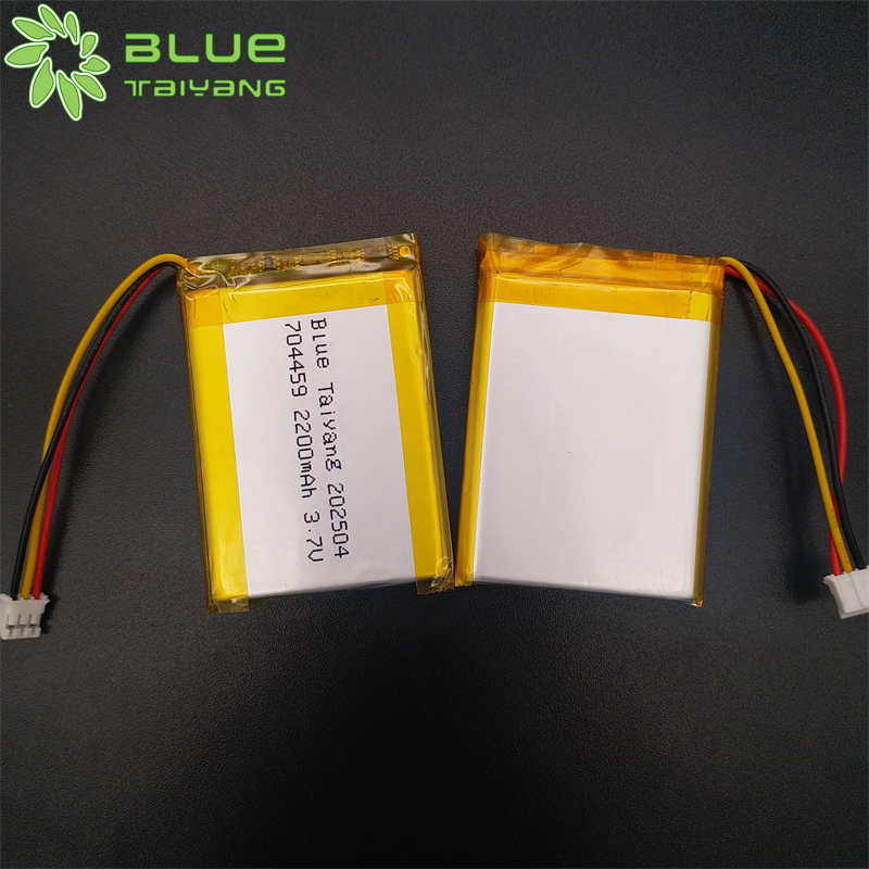 Lithium Polymer Cells 704459 2200mah 3.7v Rechargeable Custom Lithium Battery