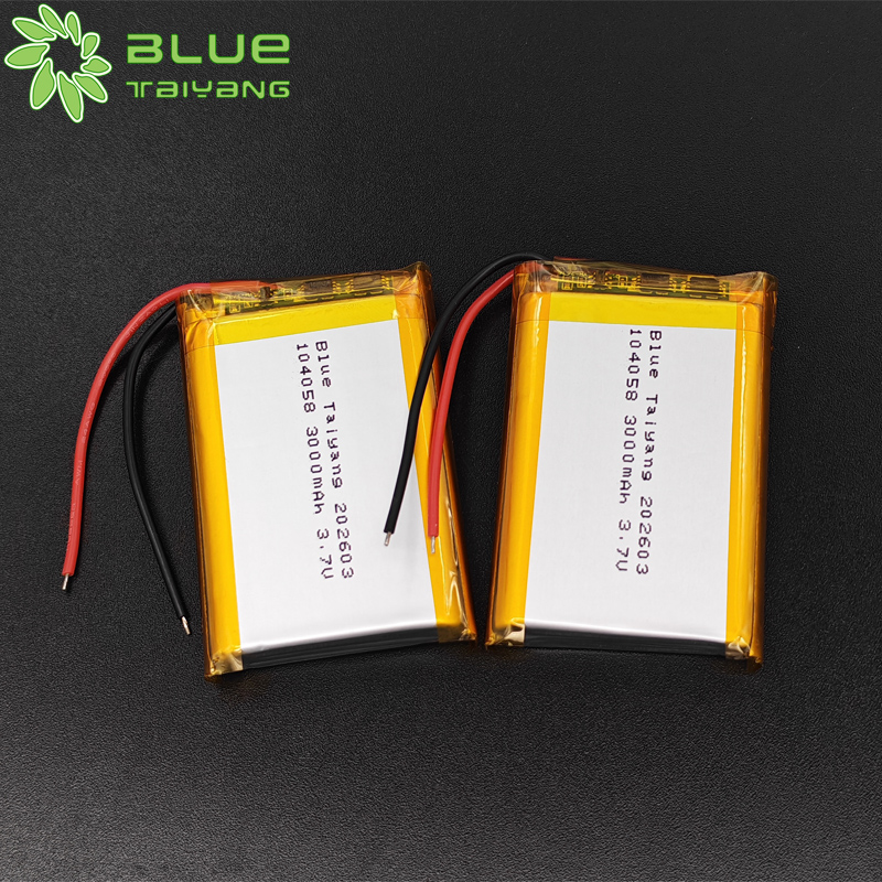 104058 rechargeable lithium batteries 3.7v lipo battery 3000mah 11.1wh power bank