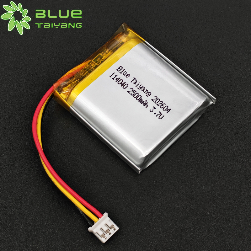 Customization Rechargeable Lithium-ion Polymer Cell 1s Lipo 2500 Mah 114040 3.7v 2500mah Li-po Battery