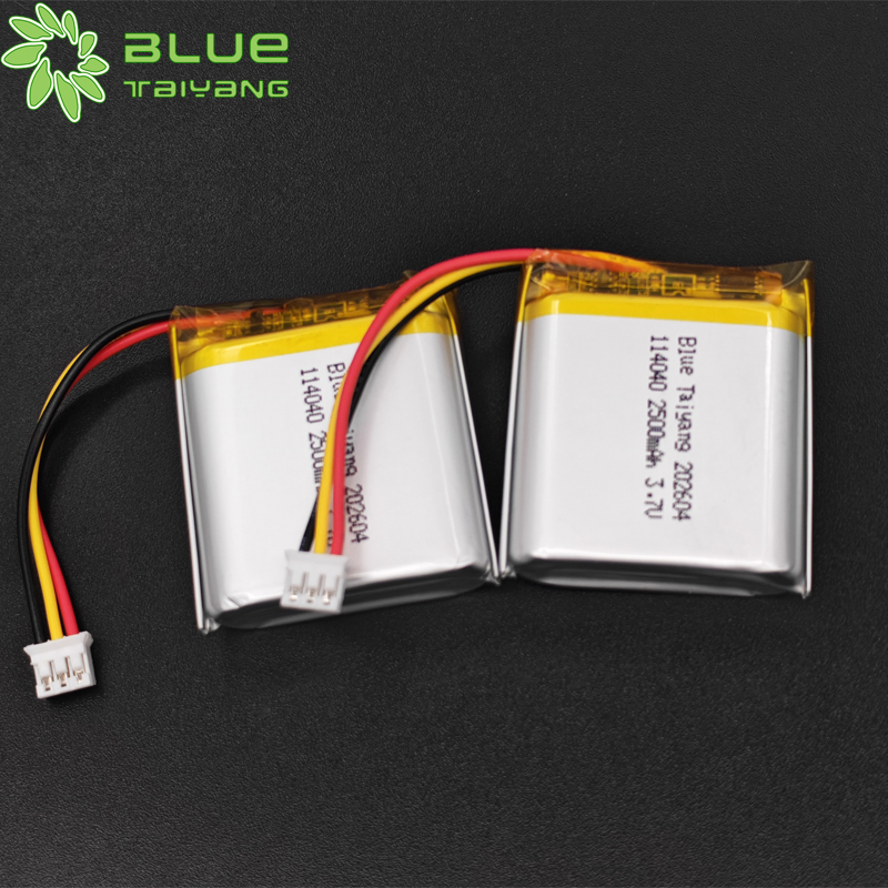 Customization Rechargeable Lithium-ion Polymer Cell 1s Lipo 2500 Mah 114040 3.7v 2500mah Li-po Battery