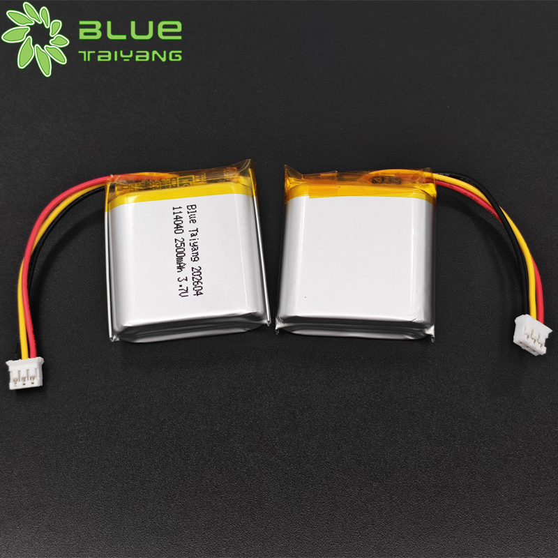 Customization Rechargeable Lithium-ion Polymer Cell 1s Lipo 2500 Mah 114040 3.7v 2500mah Li-po Battery