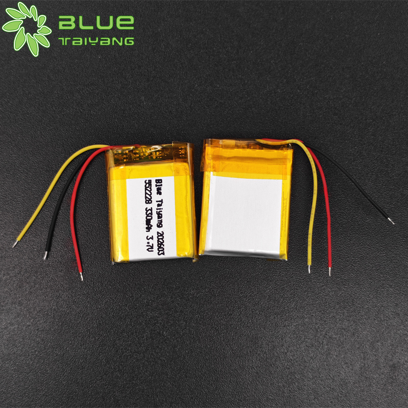 552228 Wholesale ultra thin Lithium Polymer Batteries 3.7v 330mah rechargeable li ion cell