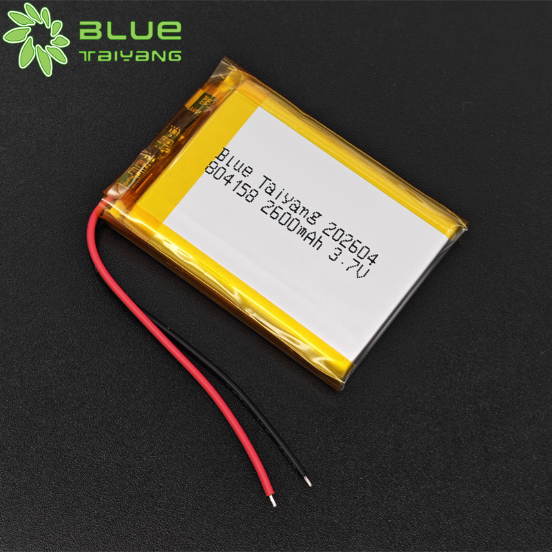 804158 Rechargeable li ion cell lithium ion battery 2600mah 3.7v 9.62wh li polymer battery
