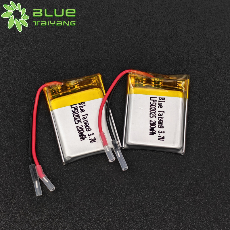 rechargeable li ion cell lithium polymer battery 502025 3.7v 200mah lipo battery