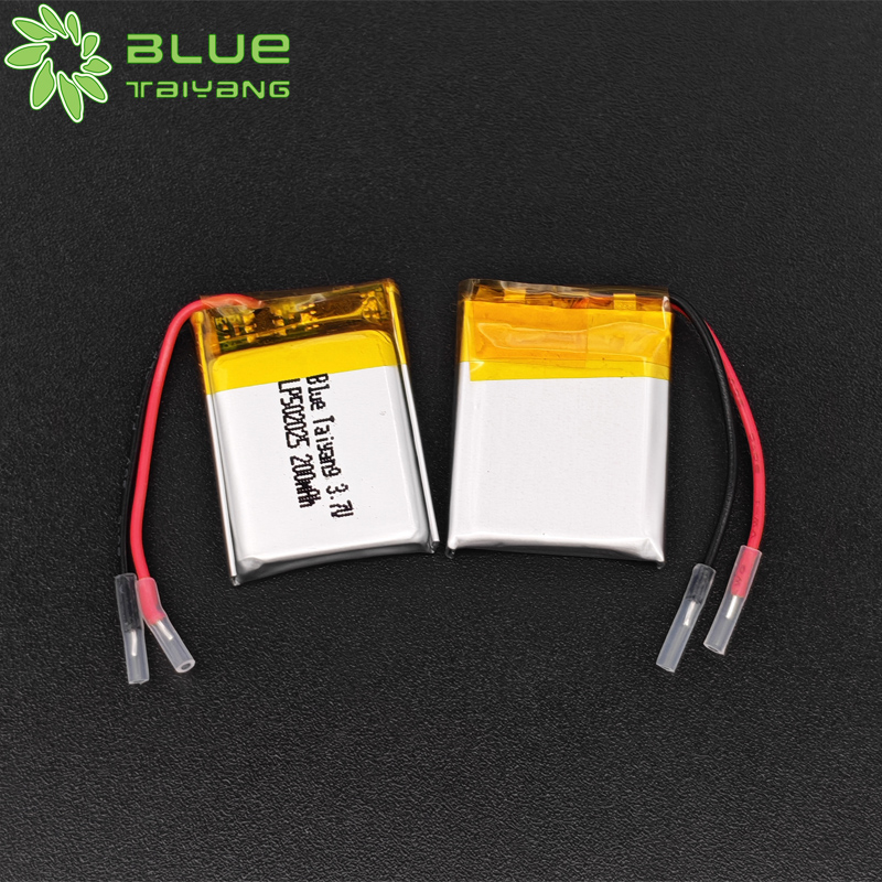 rechargeable li ion cell lithium polymer battery 502025 3.7v 200mah lipo battery