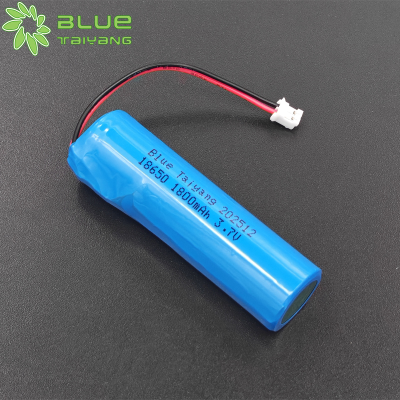 Factory Price ICR 18650 Battery 3.7V 1800mAh Rechargeable Li-ionBattery Cell 6.66Wh for Flashlight Solar Light